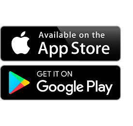 Verfügbar im App Store und bei Google Play